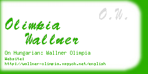 olimpia wallner business card